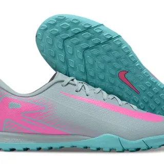 Nike Gray Pink Low-Cut Synthetic Upper Dynamic Graphic Overlay Turf Soccer Shoes