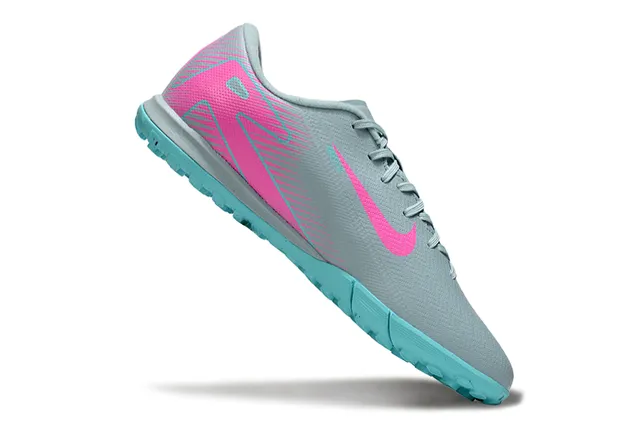 Nike Gris Rosa Bajo Corte Upper Sintético Overlay Gráfico Dinámico Zapatos de Fútbol para Césped 2