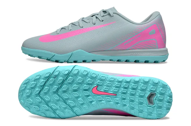 Nike Gris Rosa Bajo Corte Upper Sintético Overlay Gráfico Dinámico Zapatos de Fútbol para Césped 6