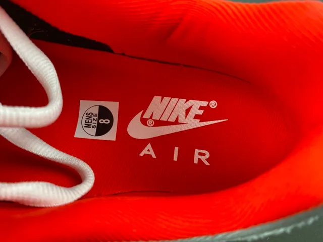 Nike Gray Red Low-Top Textile Upper Lifestyle Sneakers 7