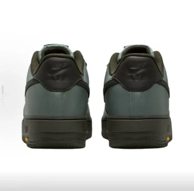 Nike Green Black Low-Top Leather Upper Lifestyle Sneakers 3