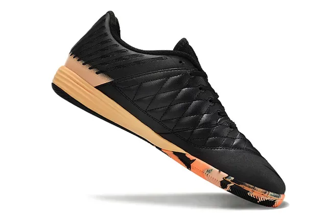 Nike Hypervenom Noir Orange Tête de Doigt Matelassée Cage Synthétique Perforée Chaussures de Football Indoor 3