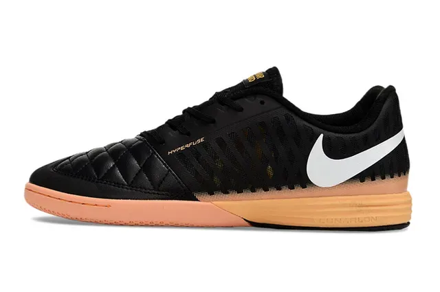 Nike Hypervenom Noir Orange Tête de Doigt Matelassée Cage Synthétique Perforée Chaussures de Football Indoor 4