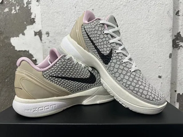 Nike Kobe 5 Protro Gray White Pink Basketball Shoes 2