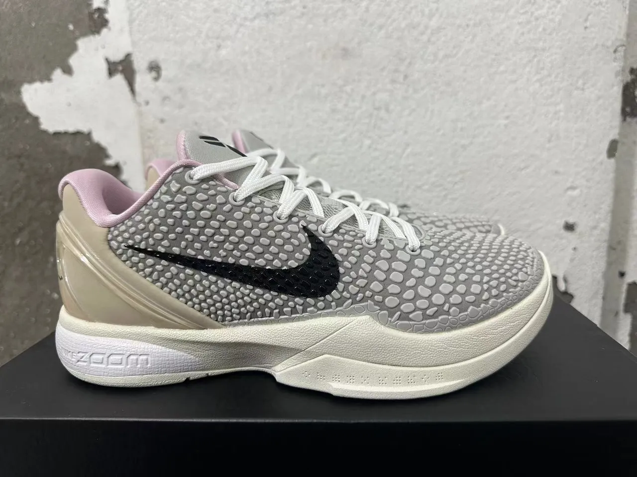 Nike Kobe 5 Protro Gray White Pink Basketball Shoes 5