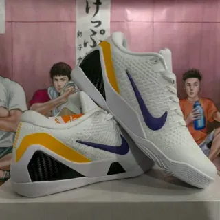 Nike Kobe A.D. White Purple Yellow Basketball Shoes