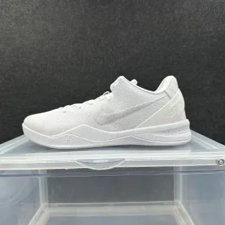 Nike Kobe एक रंग का सफेद लो-टॉप बास्केटबॉल जूते