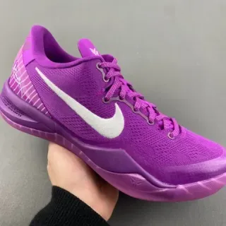 Nike Kobe 紫白针织低帮篮球鞋