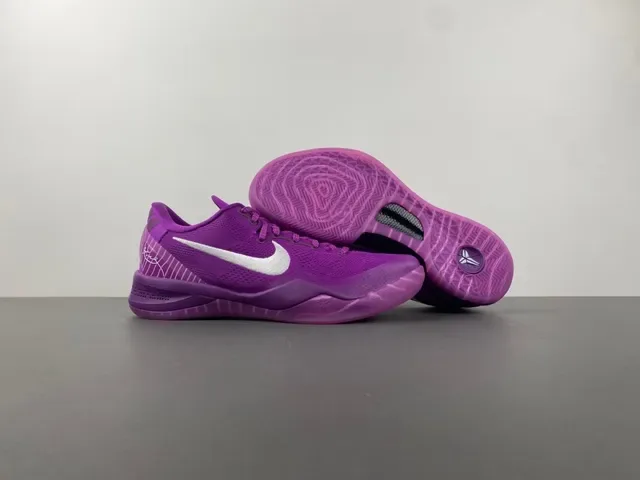 Nike Kobe 紫白针织低帮篮球鞋 14