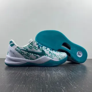 Nike Kobe 白蓝 Low-Top Silhouette Numeric Print Upper 篮球鞋