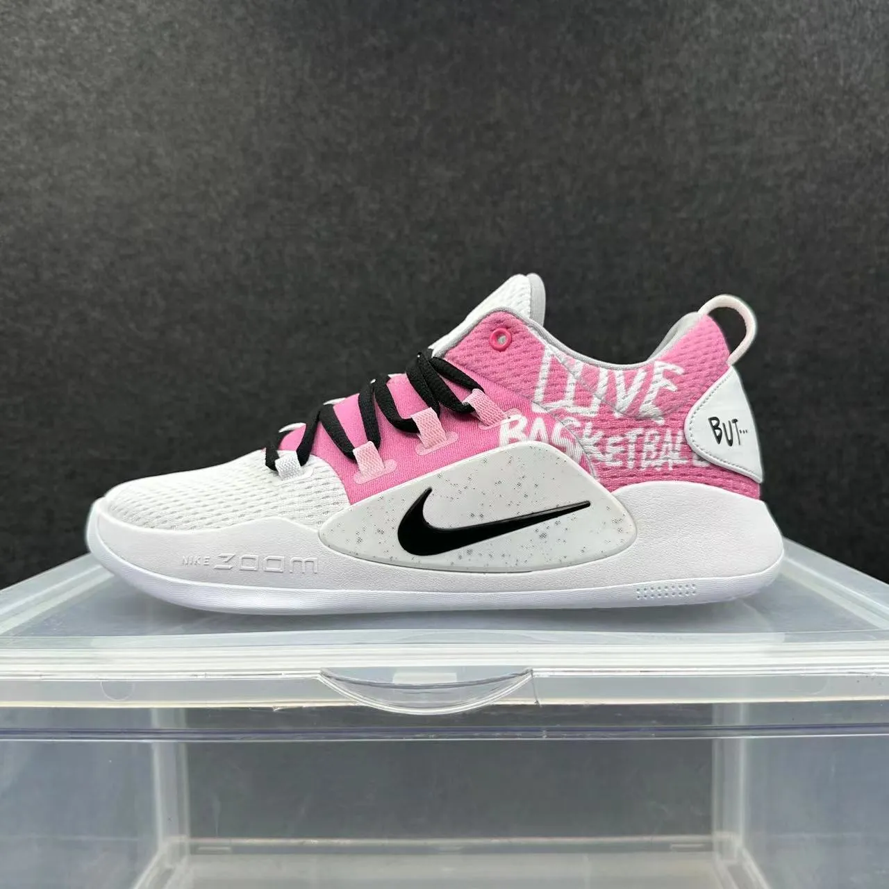 Nike Kyrie White Pink Low-Top Silhouette Mesh And Synthetic Overlay Construction Basketball Shoes 2