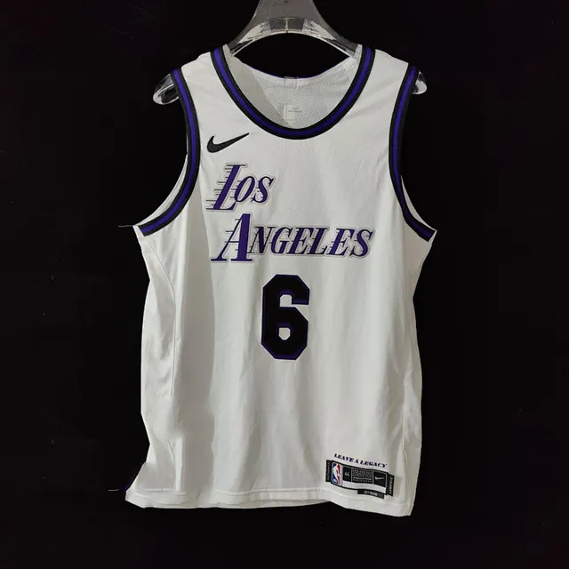 Nike Los Angeles City Edition White Purple Black Basketball Jersey 2