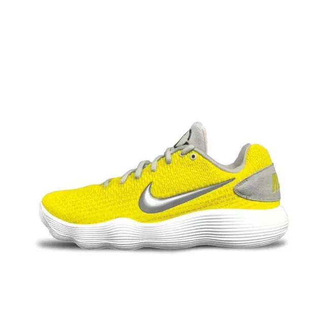 Nike LunarEpic Low Flyknit أصفر فضي أحذية الجري 2