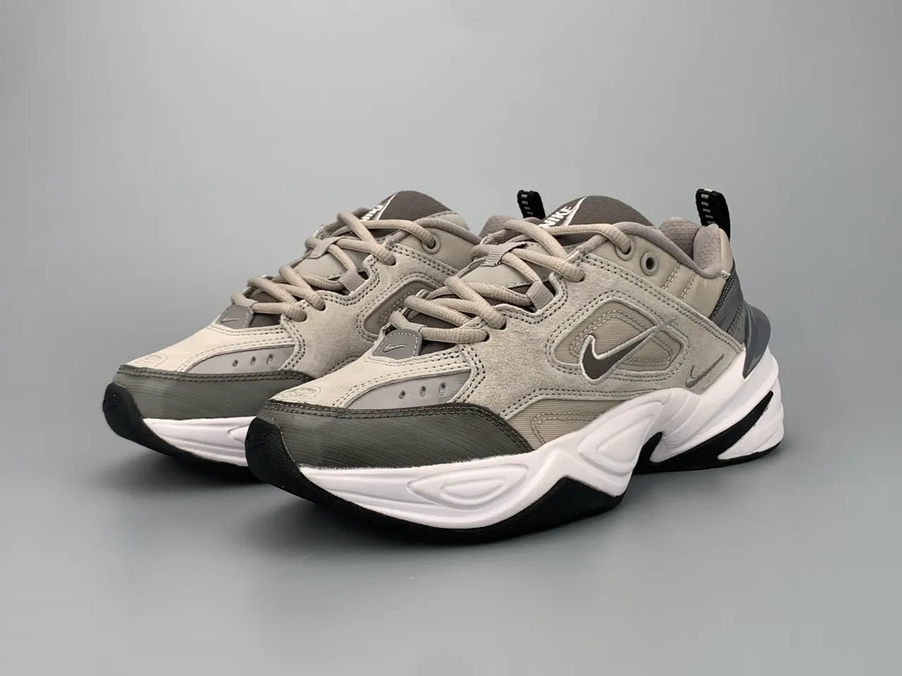 Nike M2K Tekno Light Gray Chunky Sneakers 8