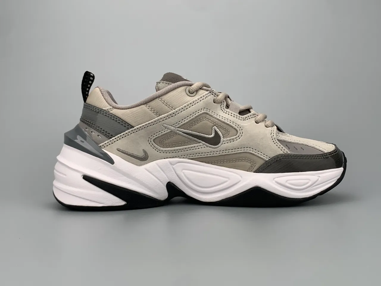 Nike M2K Tekno Light Gray Chunky Sneakers 10