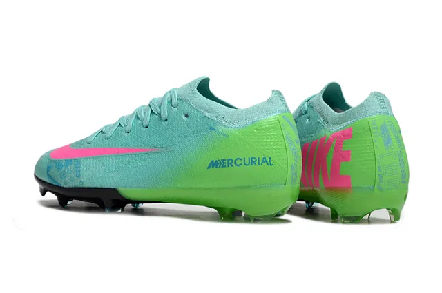 Nike Mercurial Gradient Green Pink Firm-Ground Soccer Shoes 4