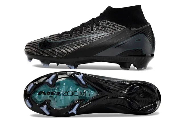 Nike Mercurial Superfly Noir Turquoise Air Zoom Firm-Ground Chaussures de football 6