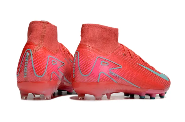 Nike Mercurial Superfly Coral Pink Teal Firm-Ground Soccer Shoes 4