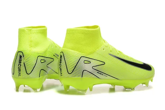 Nike Mercurial Superfly High-Top Neon Yellow Firm-Ground Soccer Shoes 2
