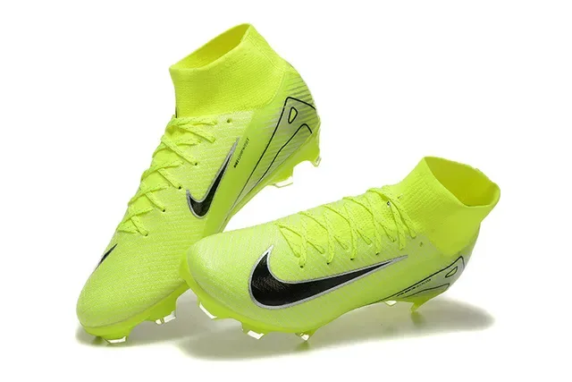 Nike Mercurial Superfly High-Top Neon Yellow Firm-Ground Soccer Shoes 3