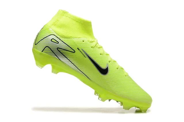 Nike Mercurial Superfly High-Top Neon Yellow Firm-Ground Soccer Shoes 4