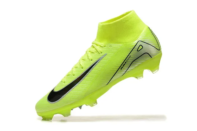 Nike Mercurial Superfly High-Top Neon Yellow Firm-Ground Soccer Shoes 5