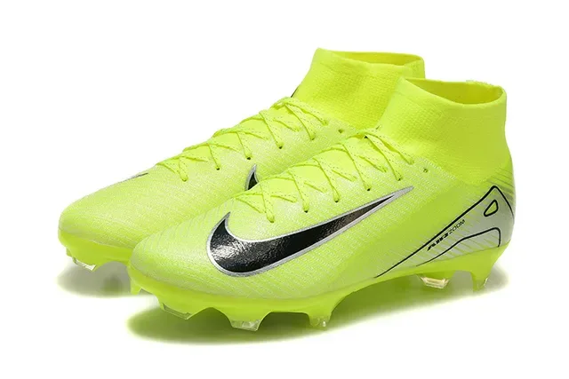 Nike Mercurial Superfly High-Top Neon Yellow Firm-Ground Soccer Shoes 8