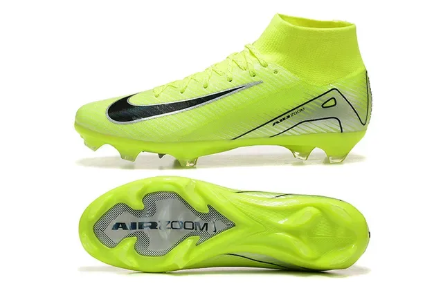 Nike Mercurial Superfly High-Top Neon Yellow Firm-Ground Soccer Shoes 9