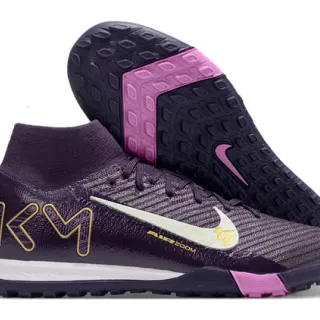Nike Mercurial Superfly KM Purple Pink Turf Soccer Shoes