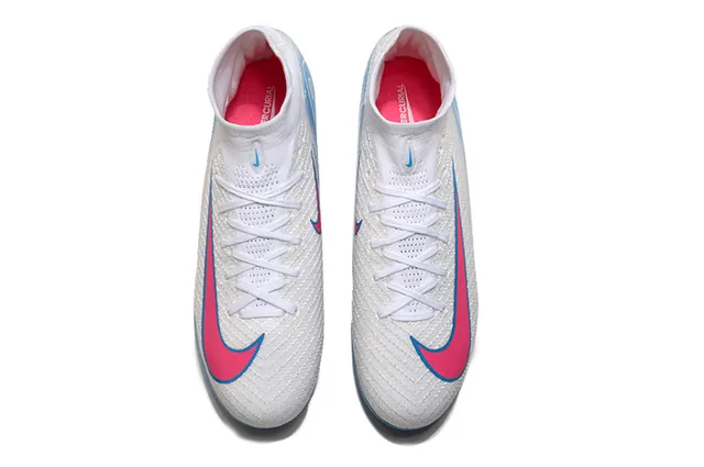 Nike Mercurial Superfly White Pink Blue Firm-Ground Soccer Shoes 2