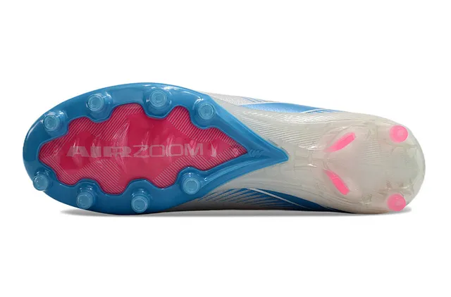 Nike Mercurial Superfly White Pink Blue Firm-Ground Soccer Shoes 6