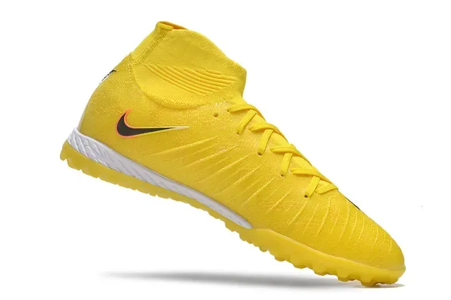 Nike Mercurial Superfly Jaune Noir Hautes Coupes Ajustement Chaussette Construction Maille Supérieure Chaussures de Football pour Pelouse 2