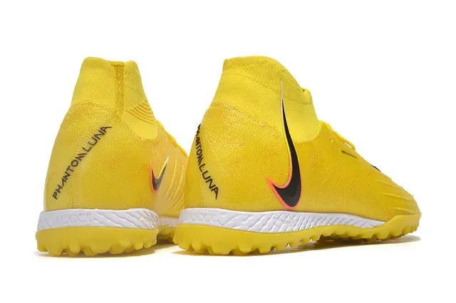 Nike Mercurial Superfly Jaune Noir Hautes Coupes Ajustement Chaussette Construction Maille Supérieure Chaussures de Football pour Pelouse 5