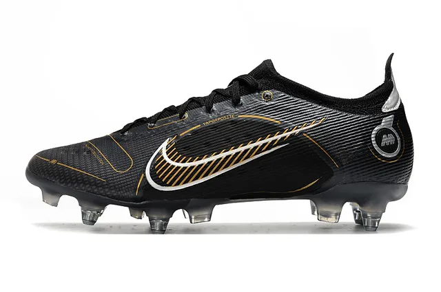Nike Mercurial Vapor Noir Or Blanc Sol Ferme Chaussures de football 5