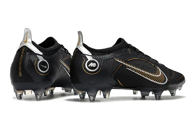 Nike Mercurial Vapor Noir Or Blanc Sol Ferme Chaussures de football 7