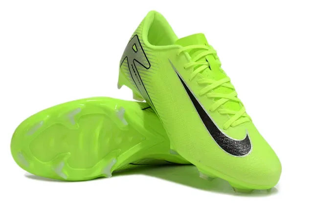 Nike Mercurial Vapor Neon Green Silver Black Firm-Ground Chaussures de football 4