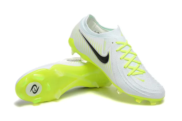 Nike Mercurial Vapor White and Neon Volt Firm-Ground Soccer Shoes 6