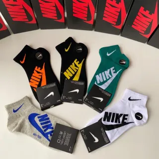 Nike Multicolor Low-Cut Ankle Bold Logo Print Socks