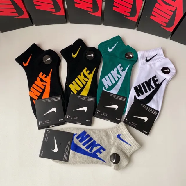 Nike 多色 低帮 踝部 醒目标志印刷 袜子 3