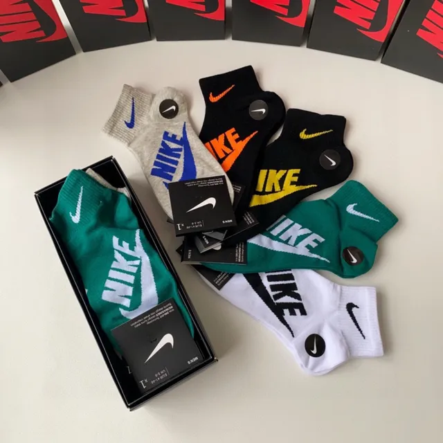 Nike 多色 低帮 踝部 醒目标志印刷 袜子 8