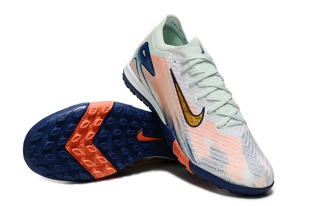 Nike Multicolor Navy Knit Upper Gradient Color Blocking Turf Soccer Shoes 2