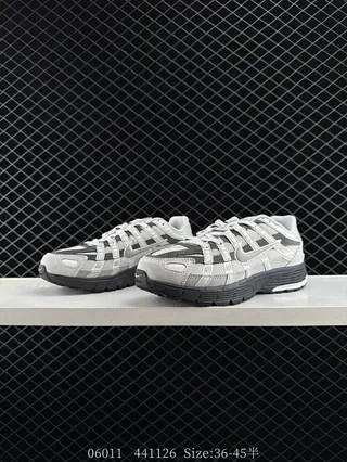 Nike P-6000 Light Gray and Dark Gray Lifestyle Sneakers 2
