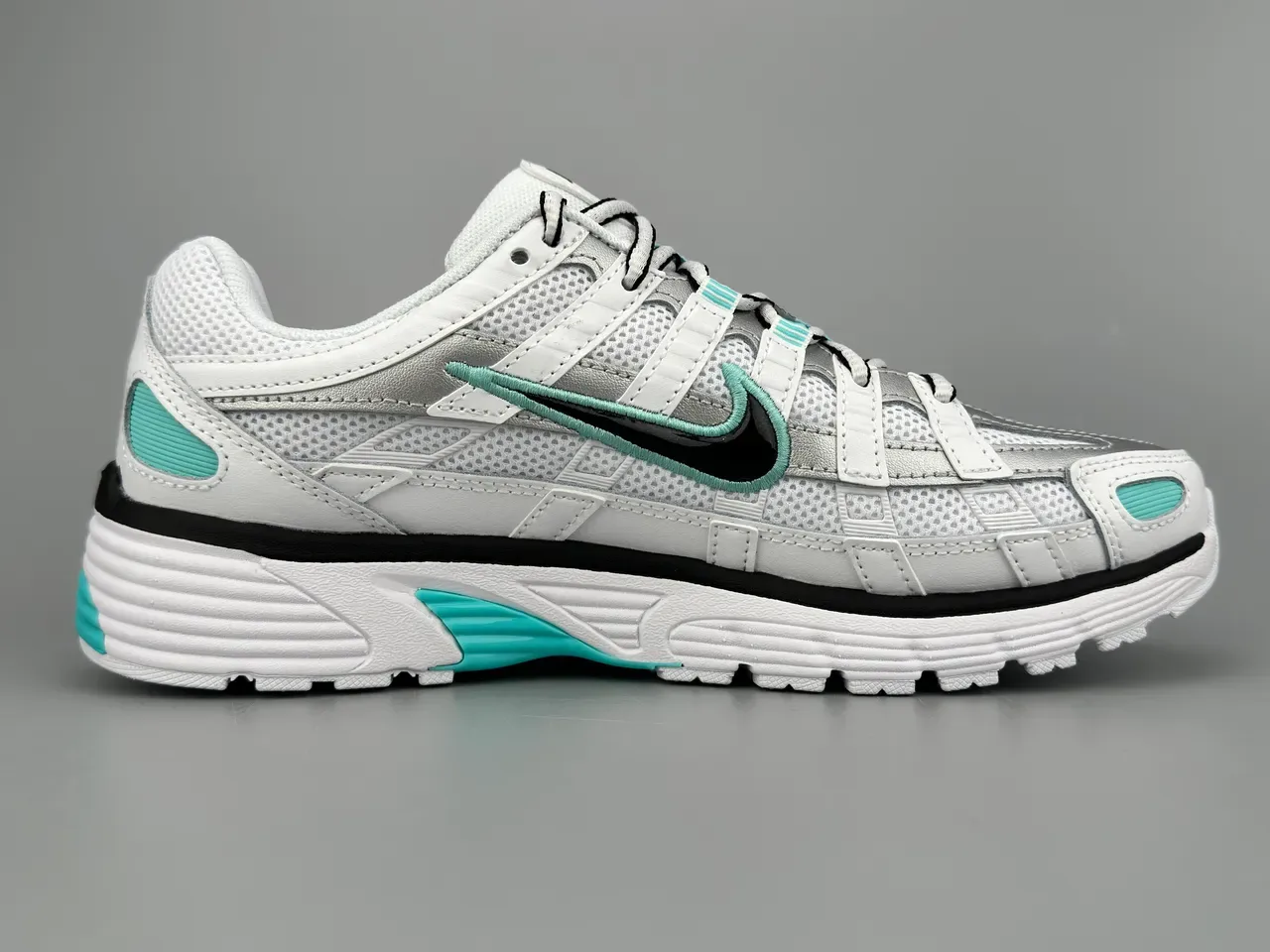 Nike P-6000 White Black Teal Lifestyle Sneakers 10