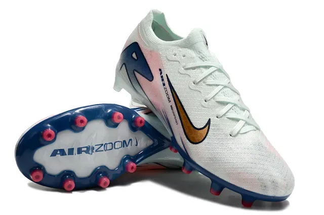 Nike Phantom GT Air Zoom White Navy Pink Gradient Chaussures de football pour terrain ferme 3
