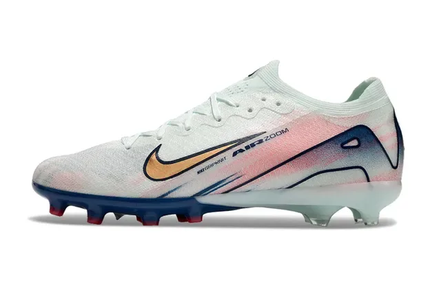Nike Phantom GT Air Zoom White Navy Pink Gradient Chaussures de football pour terrain ferme 8