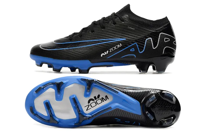 Nike Phantom GT Black and Blue Firm-Ground Soccer Shoes 5