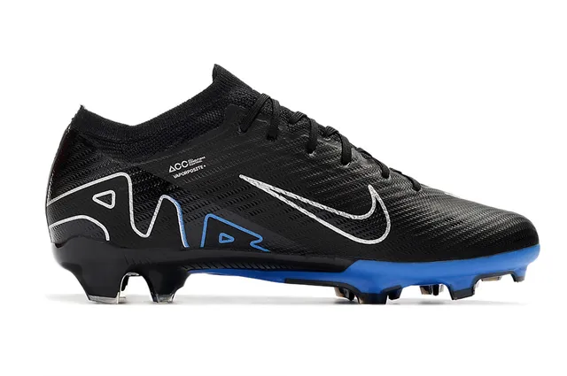 Nike Phantom GT Black and Blue Firm-Ground Soccer Shoes 7