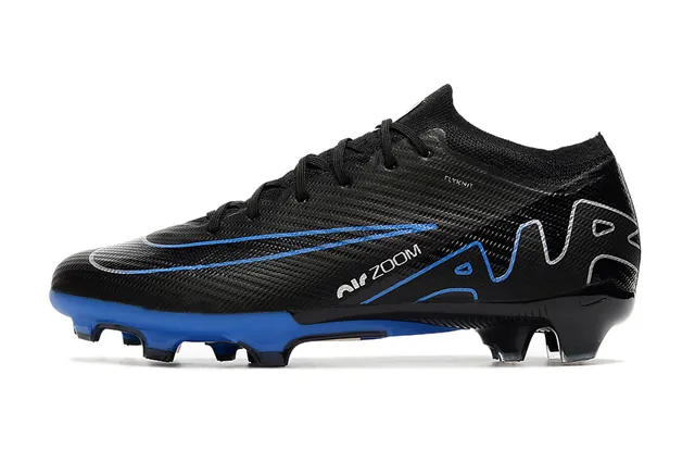 Nike Phantom GT Black and Blue Firm-Ground Soccer Shoes 8