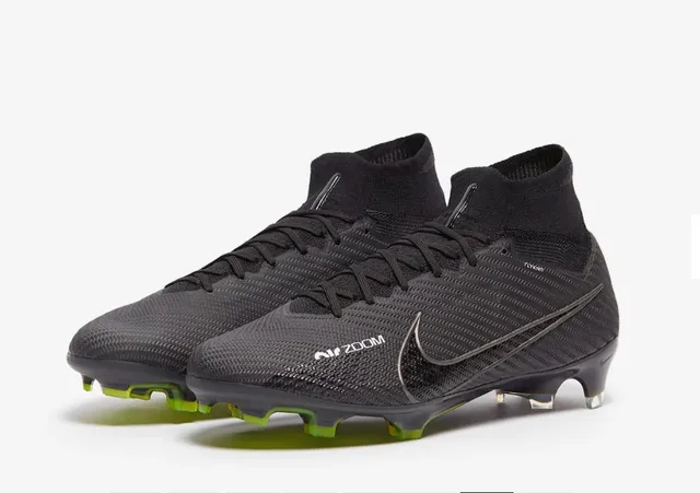 Nike Phantom GT কালো সবুজ হাই-কাট ফ্লাইকনিট কলার টেক্সচার্ড সিন্থেটিক আপার ফার্ম-গ্রাউন্ড ফুটবল জুতা 2