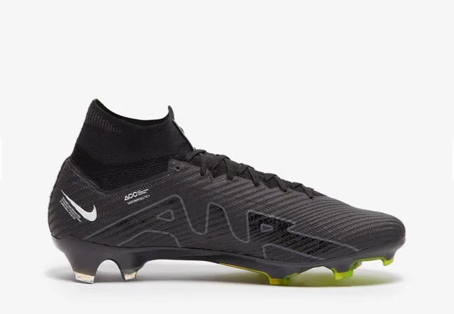 Nike Phantom GT কালো সবুজ হাই-কাট ফ্লাইকনিট কলার টেক্সচার্ড সিন্থেটিক আপার ফার্ম-গ্রাউন্ড ফুটবল জুতা 5